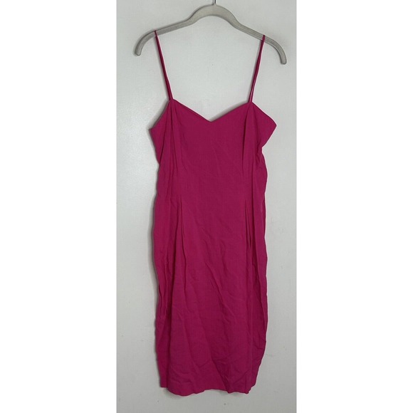 Marvin Singer For Depeche Mode Hot Pink VTG Slip Dress Size 8 - Picture 2 of 6